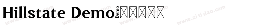 Hillstate Demo字体转换